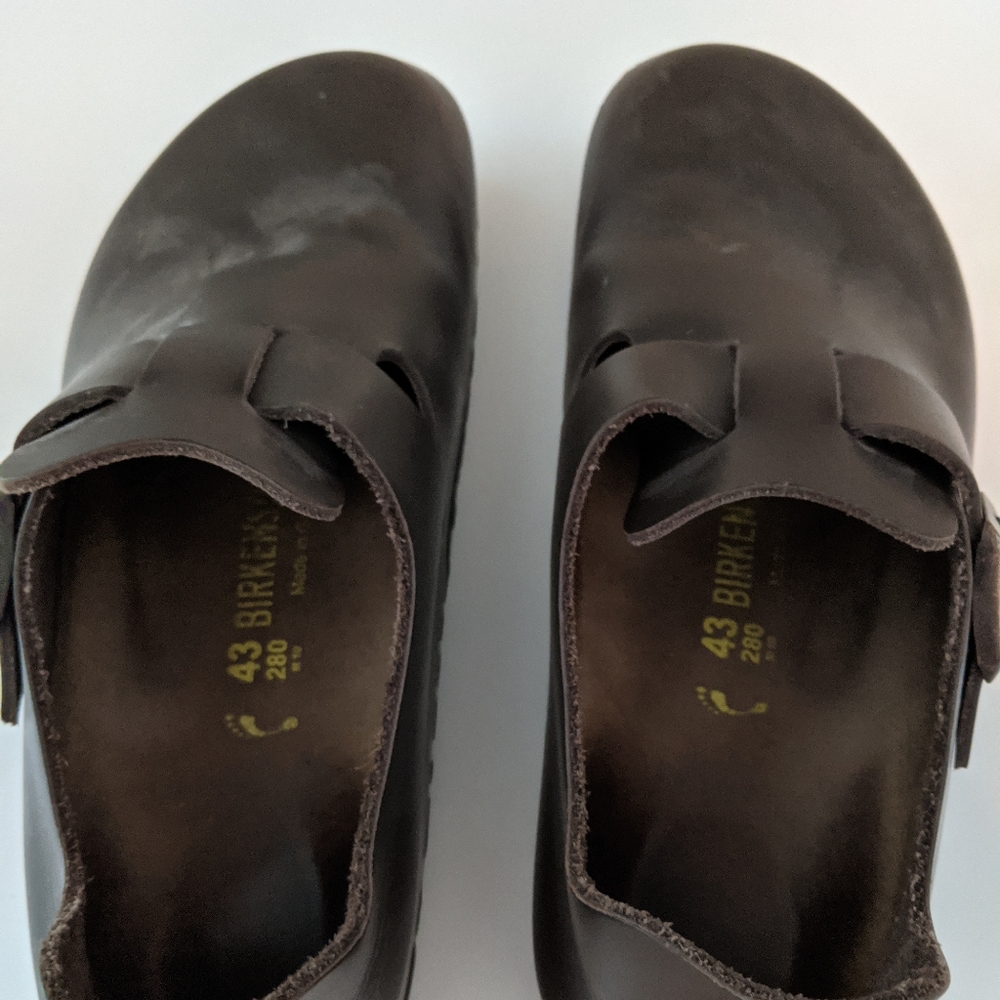 Birkenstock London clog shoes.